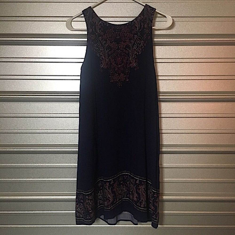 Blue-purple detailed dress